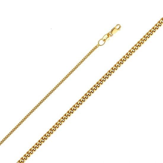 Solid 14K Gold Cuban Chain (Kids)