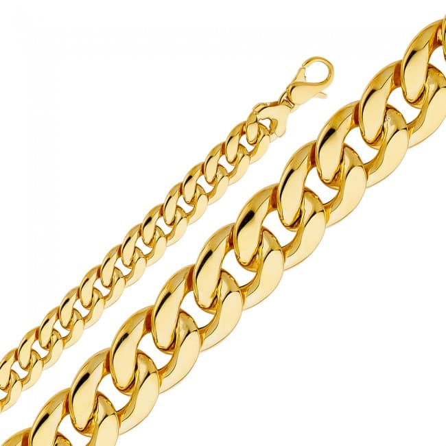 Solid 14K Yellow Gold Rope Bracelet