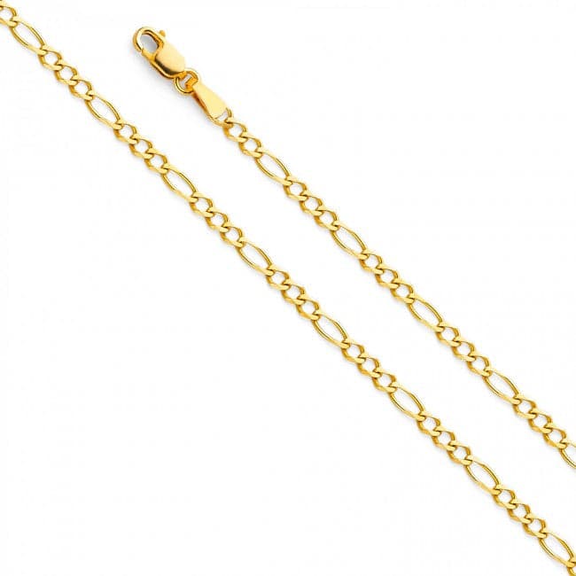Solid 14K Gold Figaro Chain (Kids)