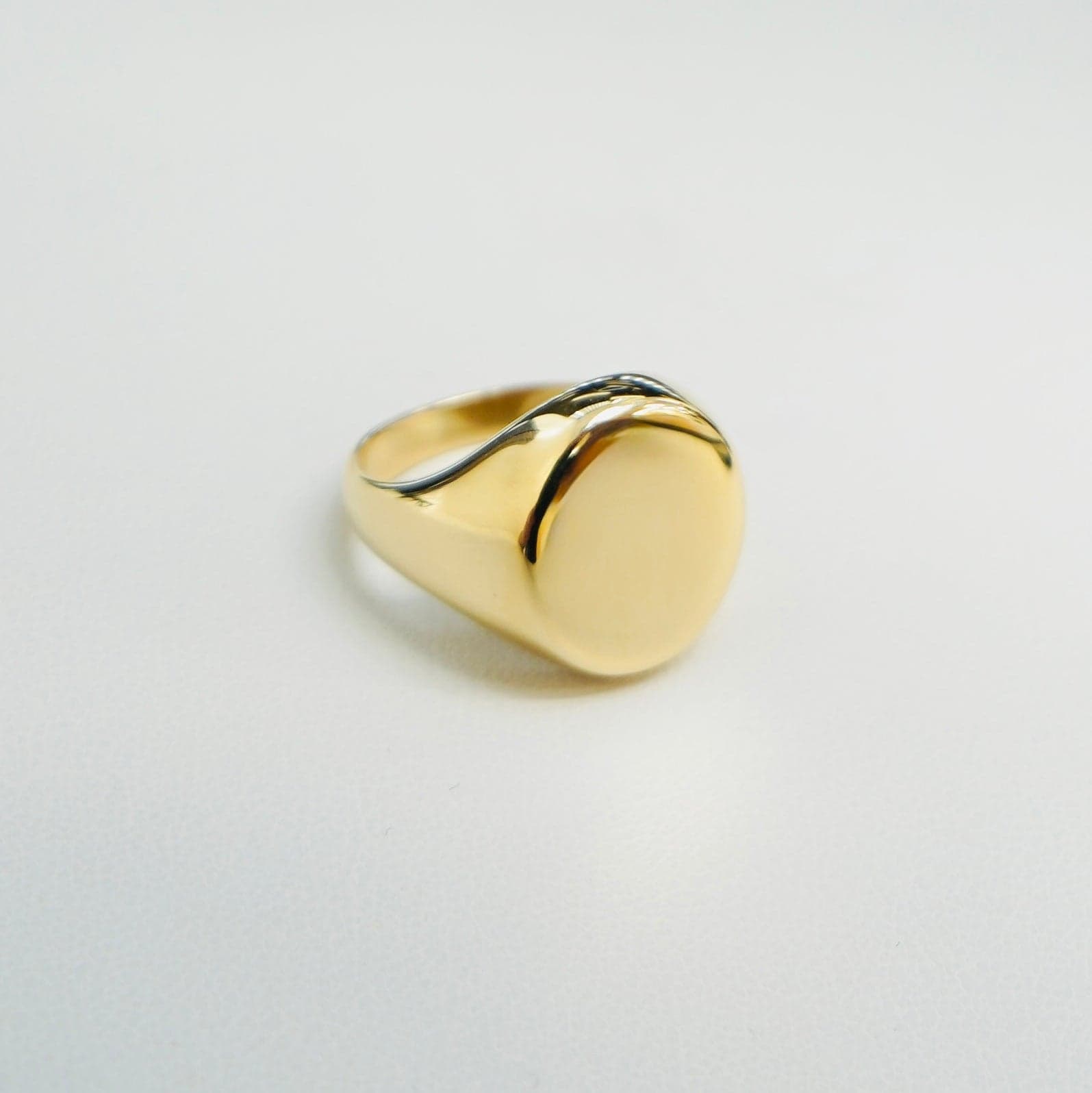 Solid 14K Yellow Gold Men's Eagle Ring thumbnail 3