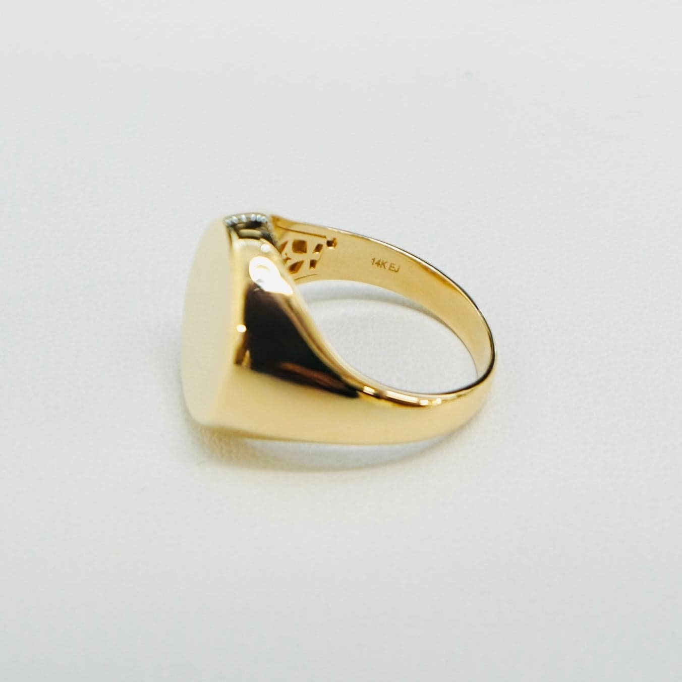 Solid 14K Yellow Gold Men's Eagle Ring thumbnail 4