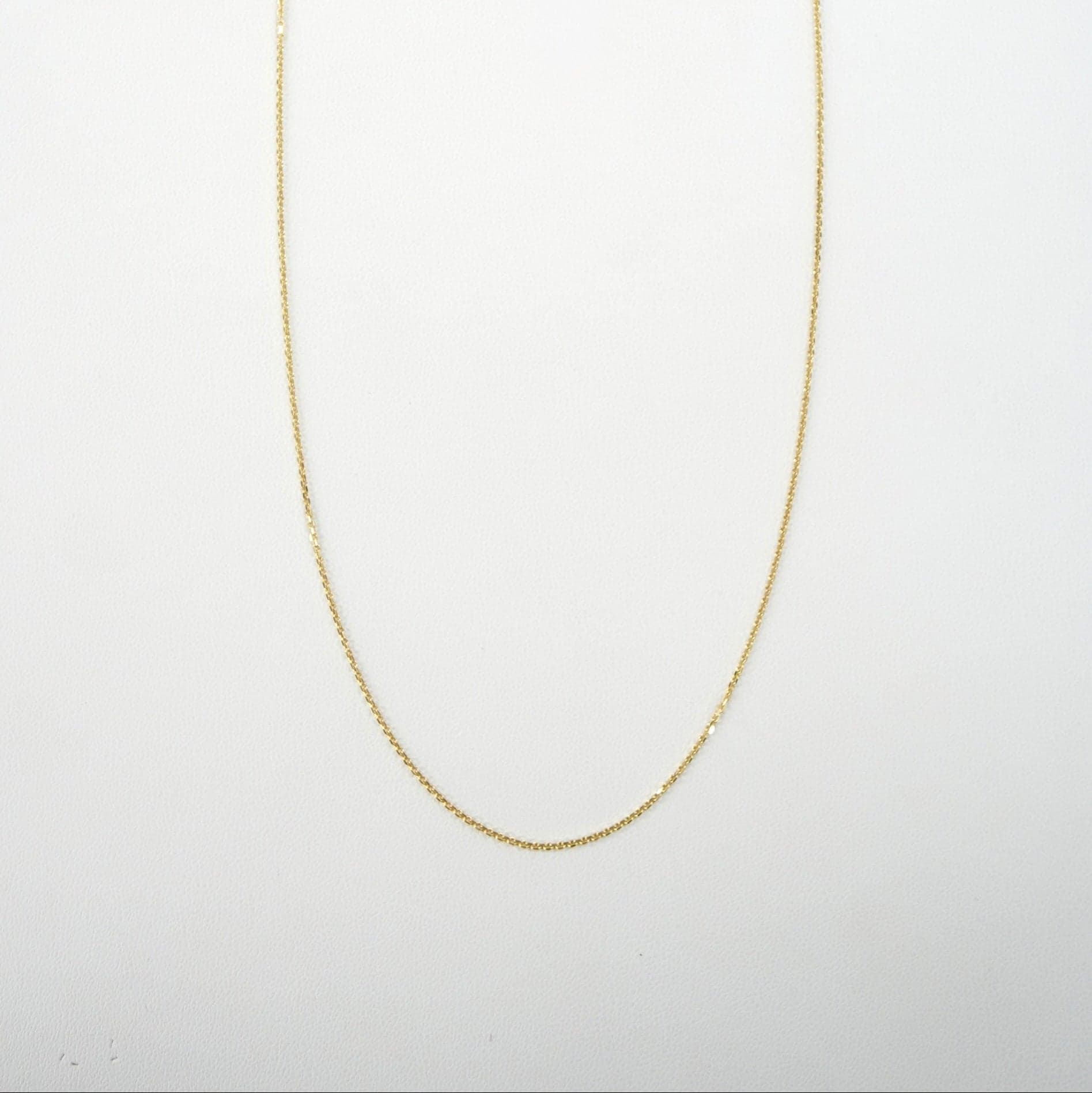 Solid 14K Yellow Gold Cable Chain — Image 1