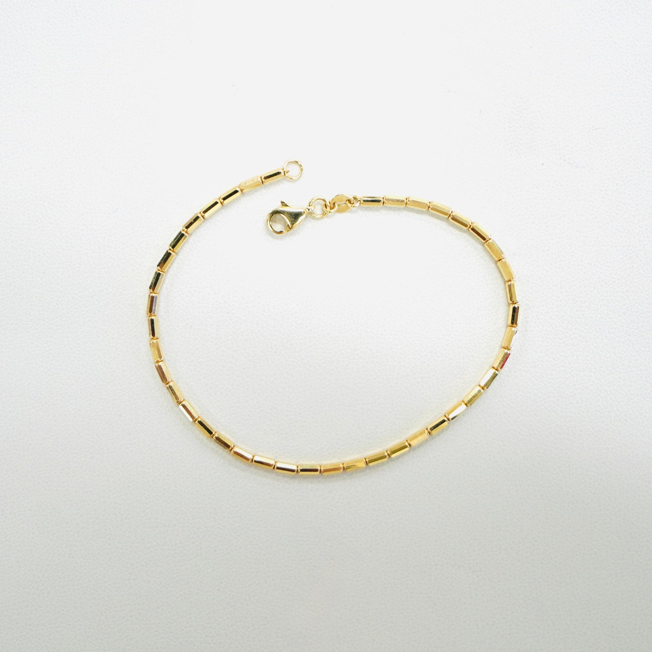 14K Yellow Gold Bamboo Bracelet